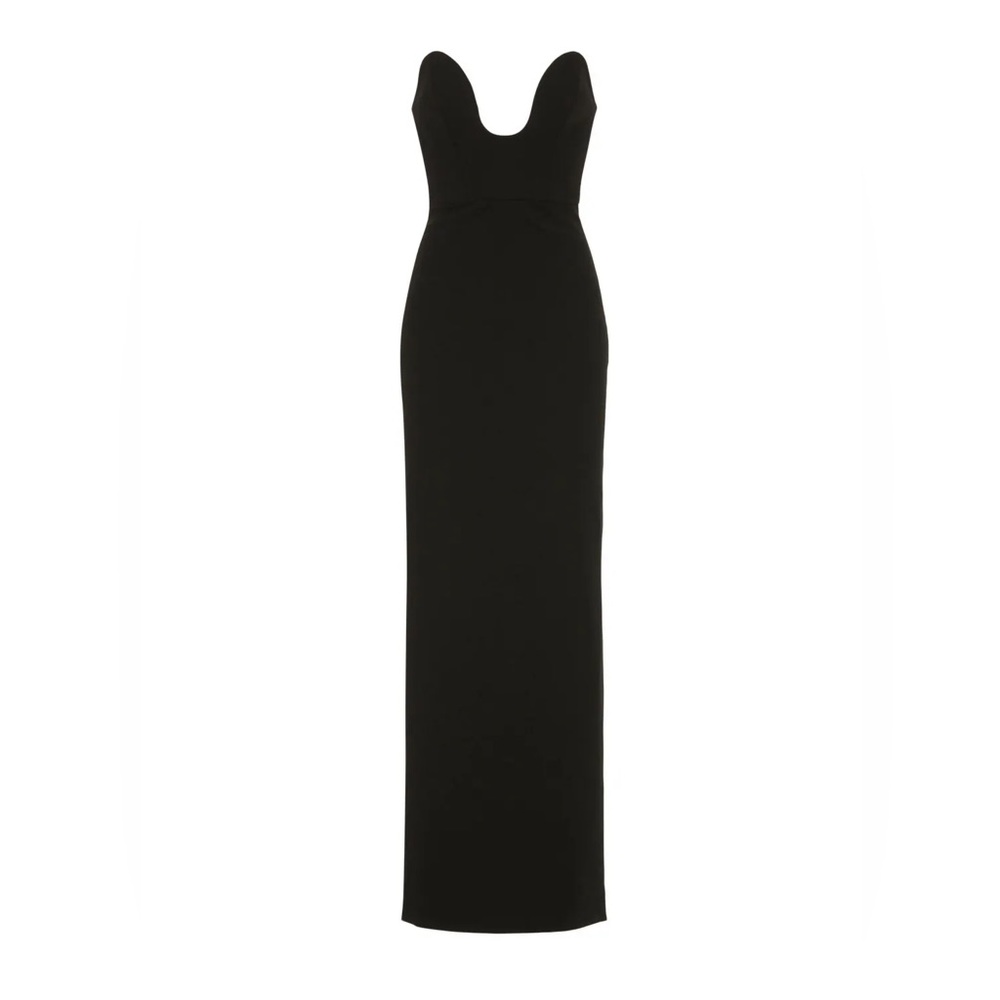 Solace London Black Audrey Gown US Size 6 MSRP $545